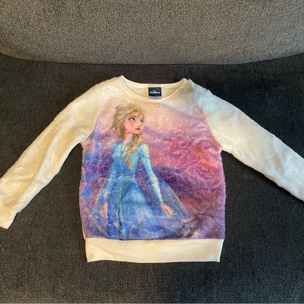Disney Frozen Sweatshirt - Cream and Blue